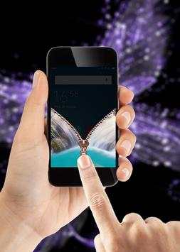 Beautiful Zipper Lock Screen screenshot 3