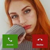 Fake Call from seksy girl icon