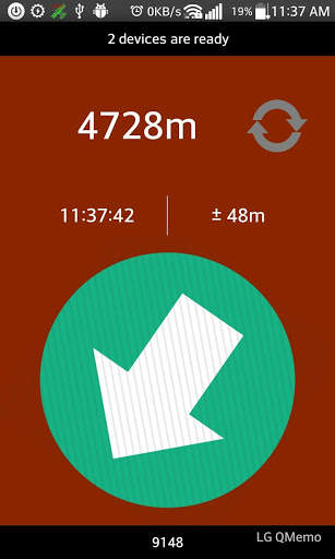 Distance between devices 1 تصوير الشاشة