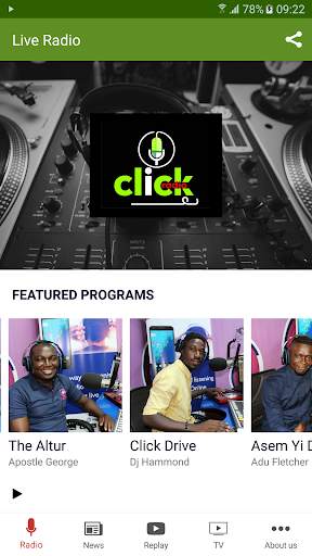 Click Radio Gh screenshot 1