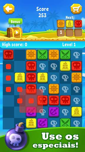 Pirate's Dice: 4 em linha. Conectar 4 jogo screenshot 2