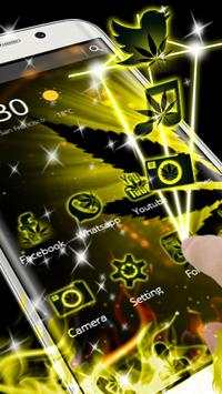 Weed Yellow Fire Theme скриншот 1