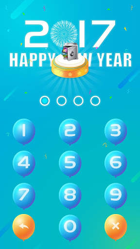 AppLock Theme Happy2017 screenshot 2