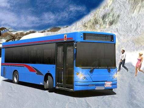 Offroad Snow Hill Bus Drive 3D screenshot 1