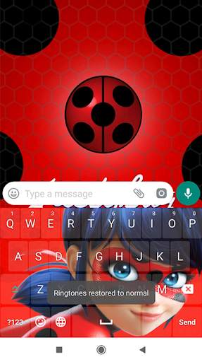 Ladybug Keyboard Theme Wallpaper HD screenshot 2