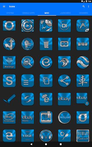Light Blue Icon Pack скриншот 23