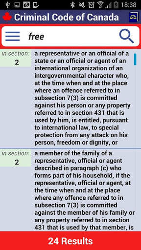 Criminal Code of Canada скриншот 7
