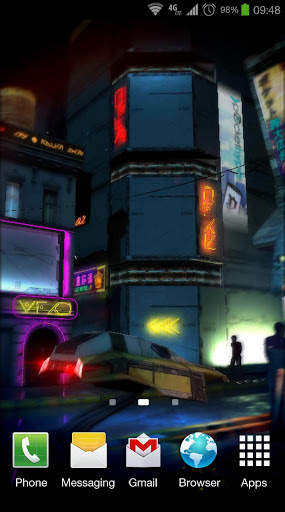 Futuristic City 3D Free lwp screenshot 1