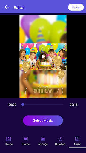 Birthday Video Maker with Song screenshot 5
