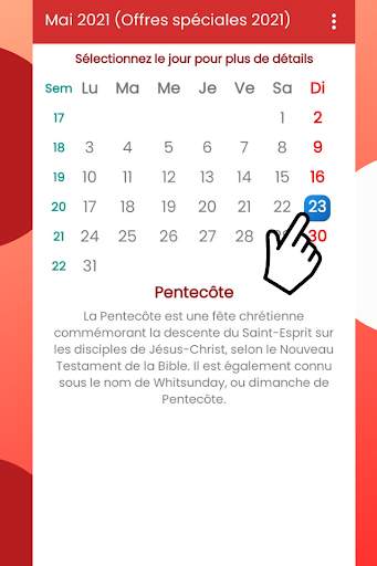 Calendrier Suisse 2021 pour mobile gratuit screenshot 6