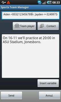 Sports Team Manager Lite screenshot 8