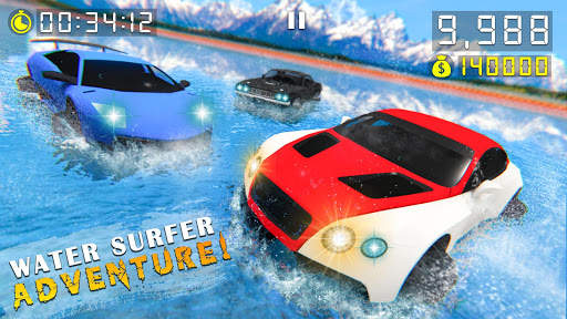 Water Car Racing Stunts 2020 screenshot 2