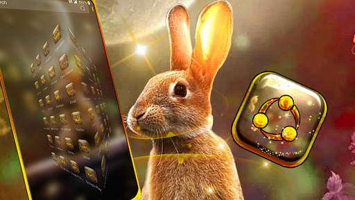 Rabbit in Space Launcher Theme screenshot 4