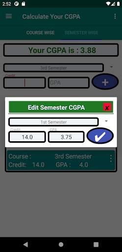 CGPA Calculator screenshot 3