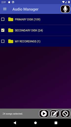 MP3 Folder Player and Recorder screenshot 1