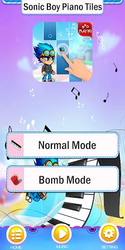 Piano Sonic Boy Tiles screenshot 2
