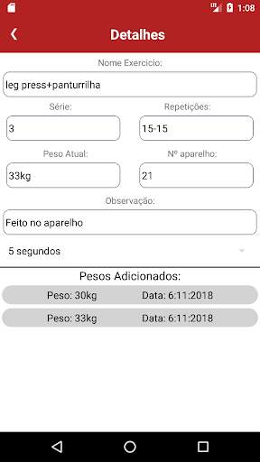 Training Control - ficha de academia screenshot 3