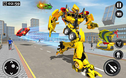 Snake Robot Transform Car Simulator स्क्रीनशॉट 1