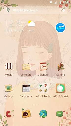 Person-APUS Launcher theme screenshot 1
