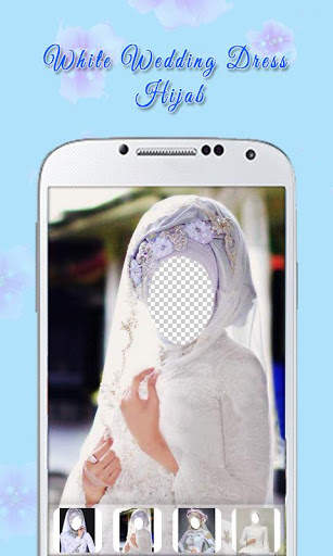 White Wedding Dress Hijab screenshot 1