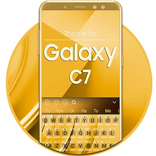 Theme for Galaxy C7 Gold - Keyboard 10001003