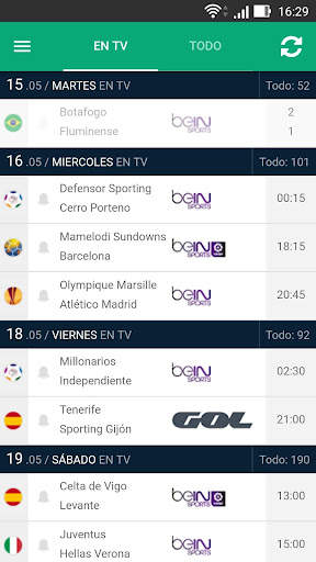 Futbol en TV screenshot 1