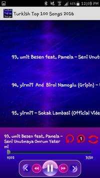 Turkish Top 100 Songs 2016 screenshot 6