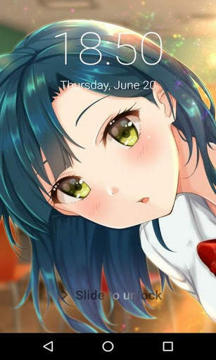 Kawaii Anime Girl Lock Screen, Kawaii Anime Girl screenshot 2