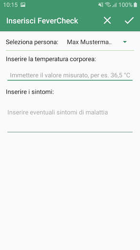 Controllo della febbre screenshot 3