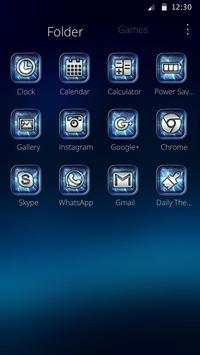 Blue Star Launcher Theme screenshot 4