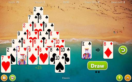 Pyramid Solitaire 4 in 1 Card Game screenshot 8