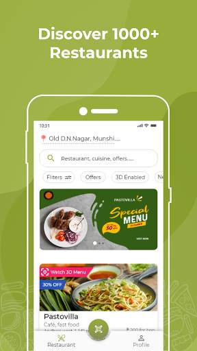 peAR - The AR Menu App screenshot 1