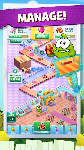 Om Nom Candy Factory screenshot 2