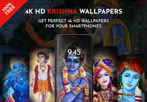 4K HD Krishna Wallpapers स्क्रीनशॉट 1