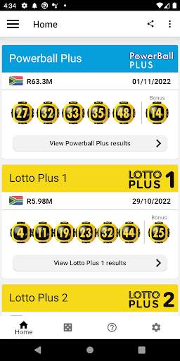 National Lottery — Results screenshot 2