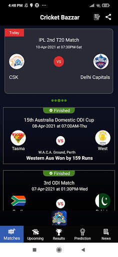 Cricket Bazzar screenshot 2