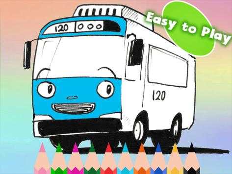 Toya Little Bus Coloring Game screenshot 1