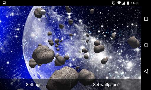 Asteroids 3D Live Wallpaper HD screenshot 13