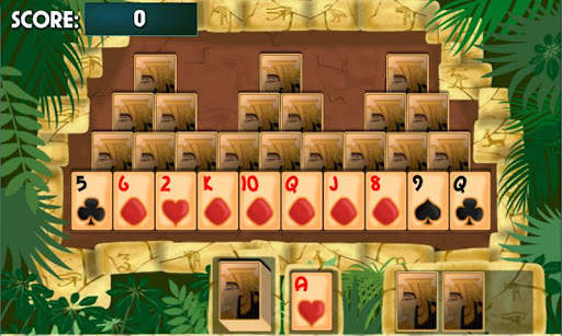 Pyramid Solitaire JEU cardgame screenshot 2