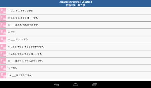Japanese Grammar 2 скриншот 3