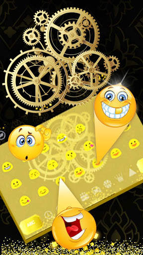 Classical Gold Watch Keyboard Theme 3 تصوير الشاشة