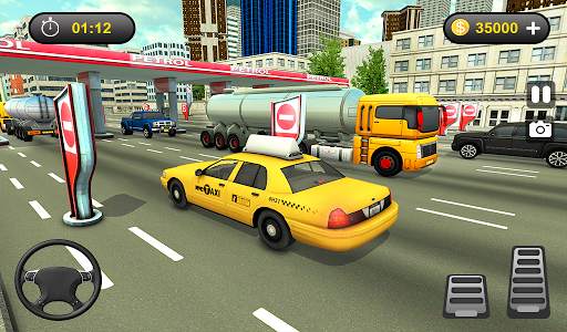 Taxi driving Simulator 2020-Taxi Sim Driving Games screenshot 5