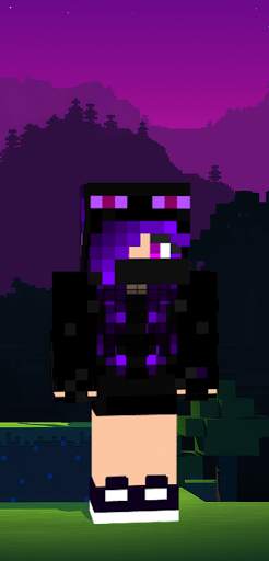 Enderman Minecraft Skin screenshot 2