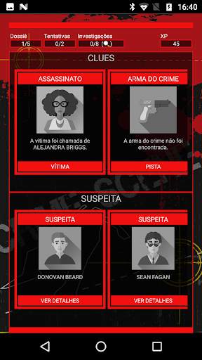 Detetive CrimeBot investigação screenshot 1