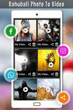 Bahubali 2 Video Movie Maker screenshot 3