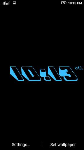 3D Digital Clock LWP Free screenshot 3