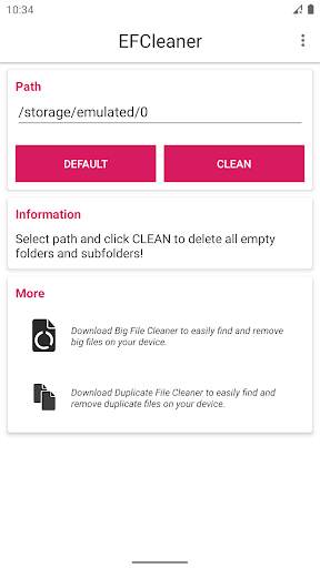 Empty Folder Cleaner - Clean your device screenshot 1