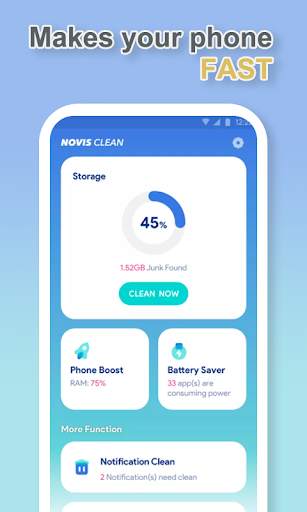 Novis Clean - cleaner, booster screenshot 1