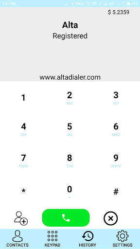 Alta dialer screenshot 3