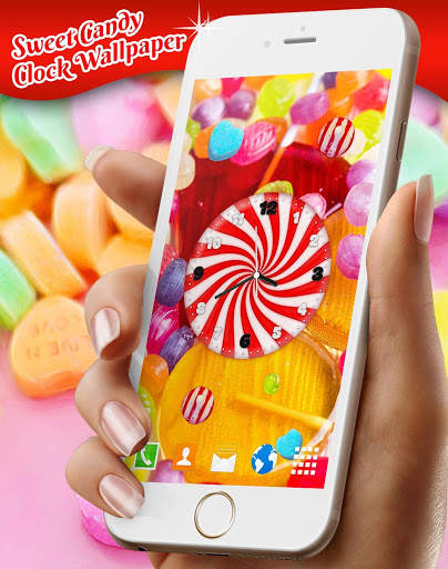 Candy Clock Wallpaper 🍬 Sweet Live Wallpapers screenshot 3